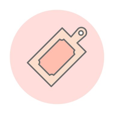 Kesme tahtası simgesi, vektör illüstrasyonu