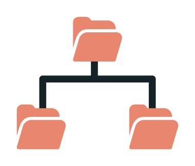 Basit Dizin Paylaşımı, vektör illüstrasyonu