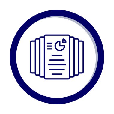 Görev Listesi web simgesi, vektör illüstrasyonu