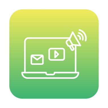 Beyaz arkaplanda Sosyal Medya Pazarlama vektör çizimi