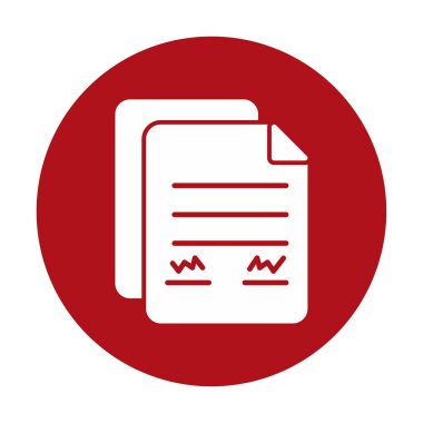 belge web simgesi vektör illüstrasyonu 