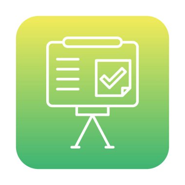 Beyaz arkaplan üzerindeki sunum tamamlanmış vektör illüstrasyonuName