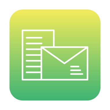 posta simgesi, vektör illüstrasyonu   