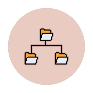 Basit Dizin Paylaşımı, vektör illüstrasyonu