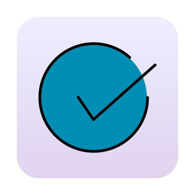 işaret simgesini işaretle, vektör illüstrasyonu basit tasarım