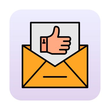 İşaret vektörü simgesi gibi e- posta