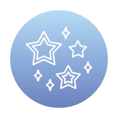 Basit düz yıldız ikon vektör çizimi