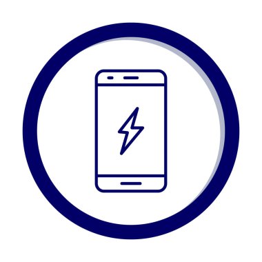 Mobil simge vektör illüstrasyonunu şarj et