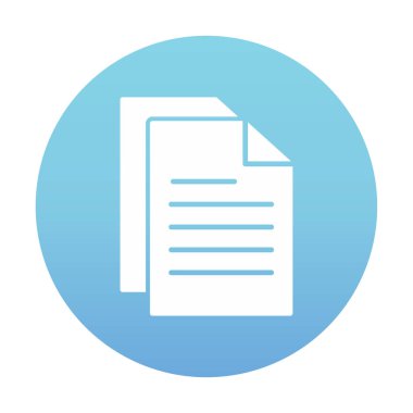 belge ikon vektör illüstrasyonu