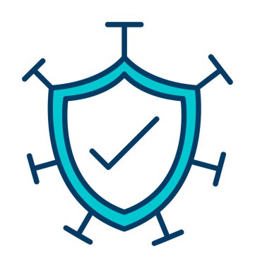 Koruma kalkanı ikonu vektör illüstrasyon tasarımı