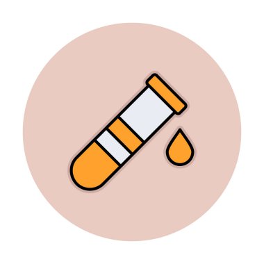 test tübü ikon vektör çizimi