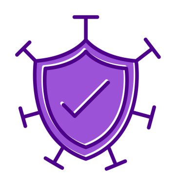 Koruma kalkanı ikonu vektör illüstrasyon tasarımı