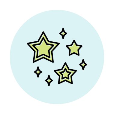 yıldızların vektör illüstrasyonu