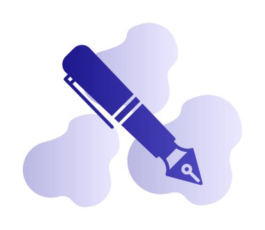 Dolma kalem simge vektör çizim