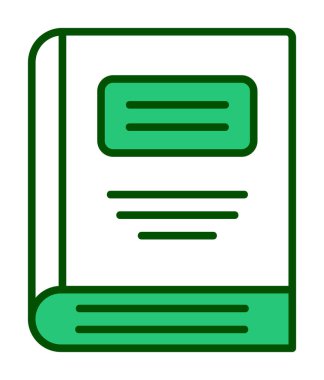 kitap simgesi vektör illüstrasyonu 
