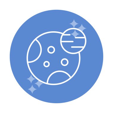 Gezegenler simgesi, vektör illüstrasyonu