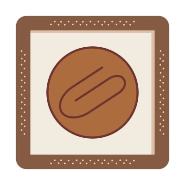 Eklenti simgesi. vektör renk çizimi