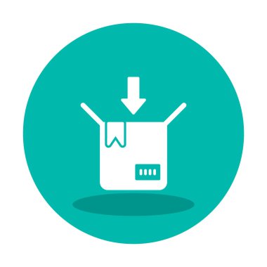 paket simgesi vektör illüstrasyonu