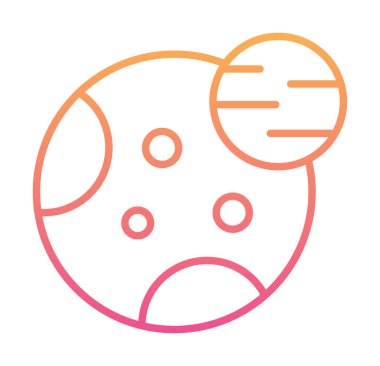 Gezegenler simgesi, vektör illüstrasyonu