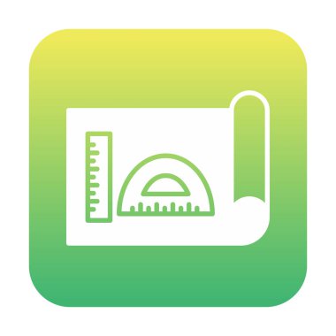 Şablon simgesi, vektör illüstrasyonu basit tasarım