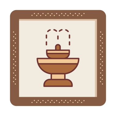 fıskiye ikonu vektör illüstrasyonu