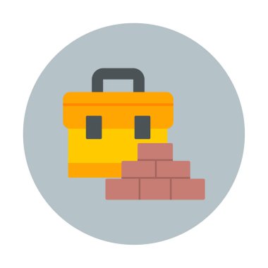 evrak çantası web basit simge illüstrasyonu