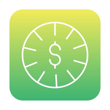 Dolar para simgesi, vektör illüstrasyonu