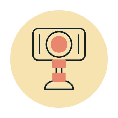Web kamera simge vektör çizim