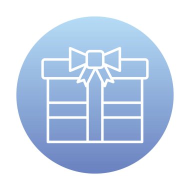 hediye kutusu simgesi, vektör illüstrasyonu basit tasarım