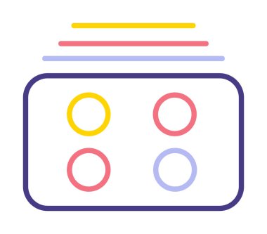 Menü web simgesi, vektör çizim