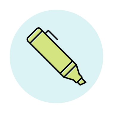 Vurgulama simgesi web basit illüstrasyon