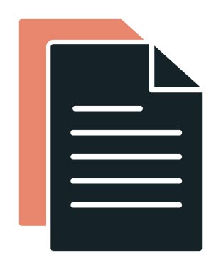 belge ikon vektör illüstrasyonu