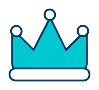 Taç vektör simgesi. Basit resimleme