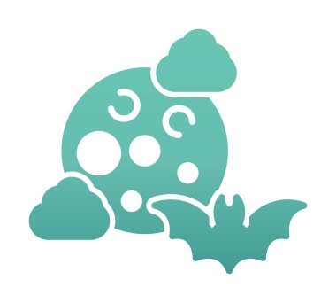 Ay simgesi, vektör illüstrasyonu basit tasarım