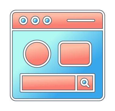 Basit sayfa satırını, ana vektör ögelerini ara