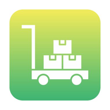 Trolley simgesi, vektör illüstrasyon tasarımı.