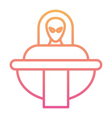 simple spaceship icon vector illustration