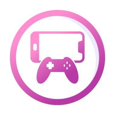 Oyun çubuğu web simgesi, vektör çizim