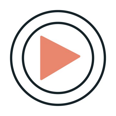 Oynatma düğmesi vektör çizimi