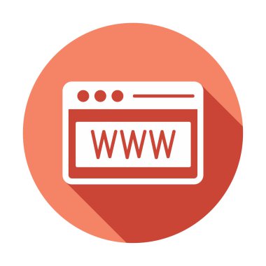 Web tarayıcı simgesi, vektör çizim