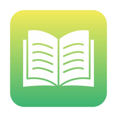 kitap düz simge vektör çizim