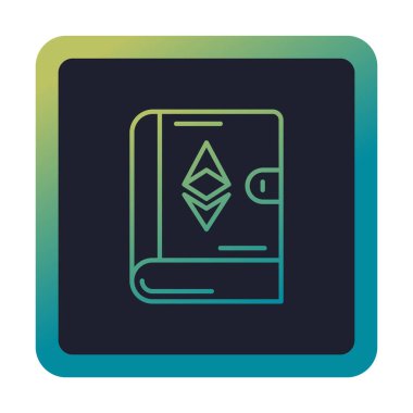 Kitap simgesi, vektör illüstrasyonunda ruhani işaret