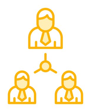 Basit düz yönetim simgesi vektörü 