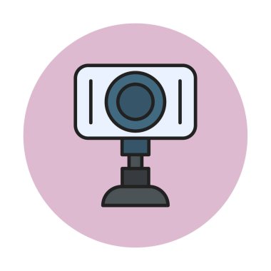 Web kamera simge vektör çizim