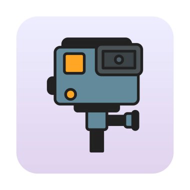 Eylem kamerası vektör illüstrasyonuName