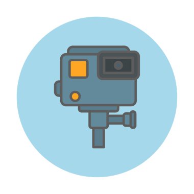 Eylem kamerası vektör illüstrasyonuName