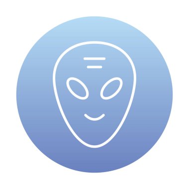 uzaylı düz simgesi, vektör illüstrasyonu