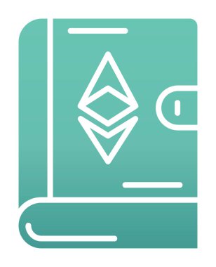 Kitap simgesi, vektör illüstrasyonunda ruhani işaret