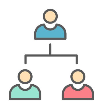 Çalışma Yönetimi vektör simgesi modern basit illüstrasyon