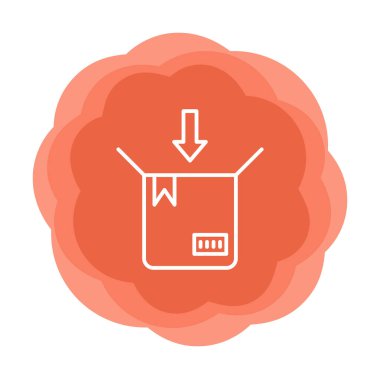 paket simgesi vektör illüstrasyonu